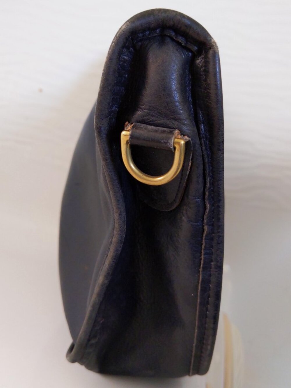 Coach Leather Swinger Style Shoulder Bag 4040 Black *broken* - Picture 5 of 13